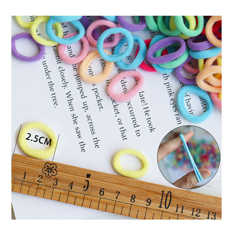 50/100Pcs 2.5cm Elastic Hair B - Baby Gear ulasan dan harga