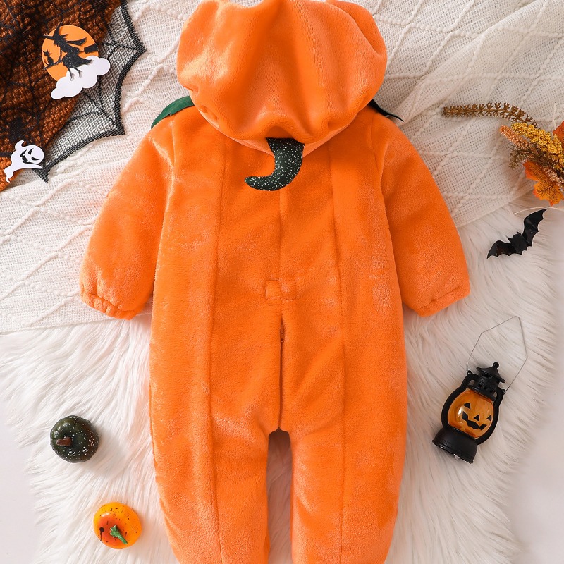 Newborn Baby Pumpkin Romper Ho - Cotton Baby Onesies Zipper ulasan dan harga