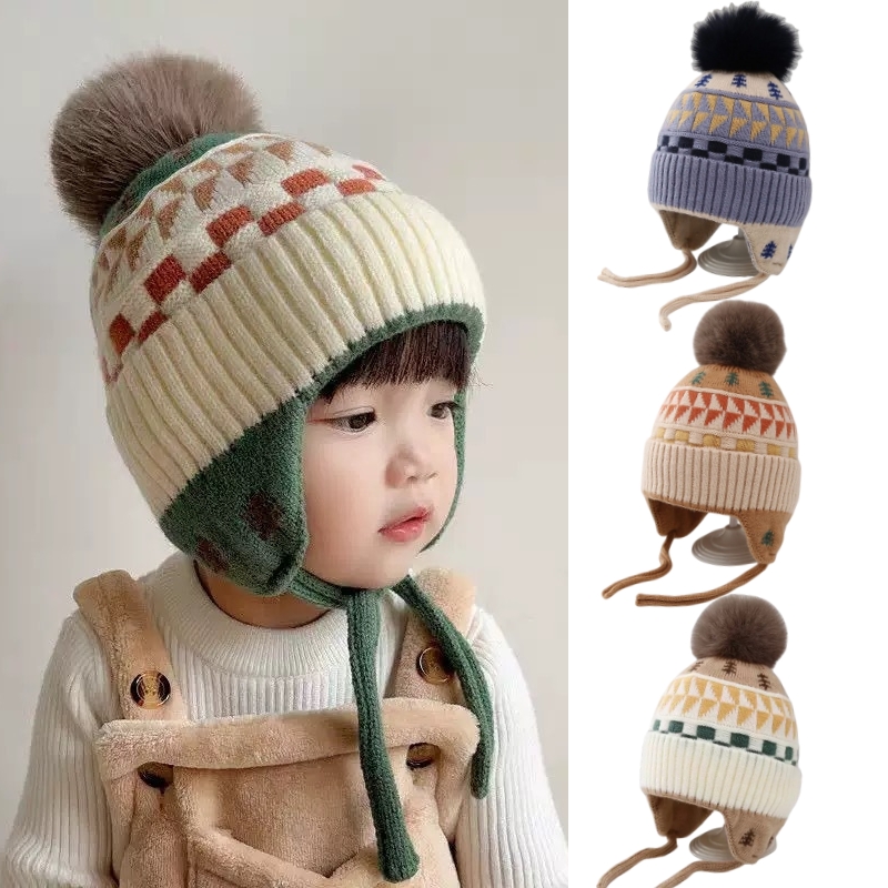 Ear Protection Baby Beanie Cap - Infant Beanie Hat With Ears ulasan dan harga