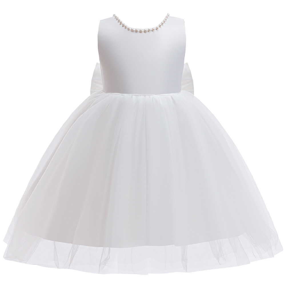 Girls Elegant White Communion  - Toddler Girl Tulle Party Dress ulasan dan harga