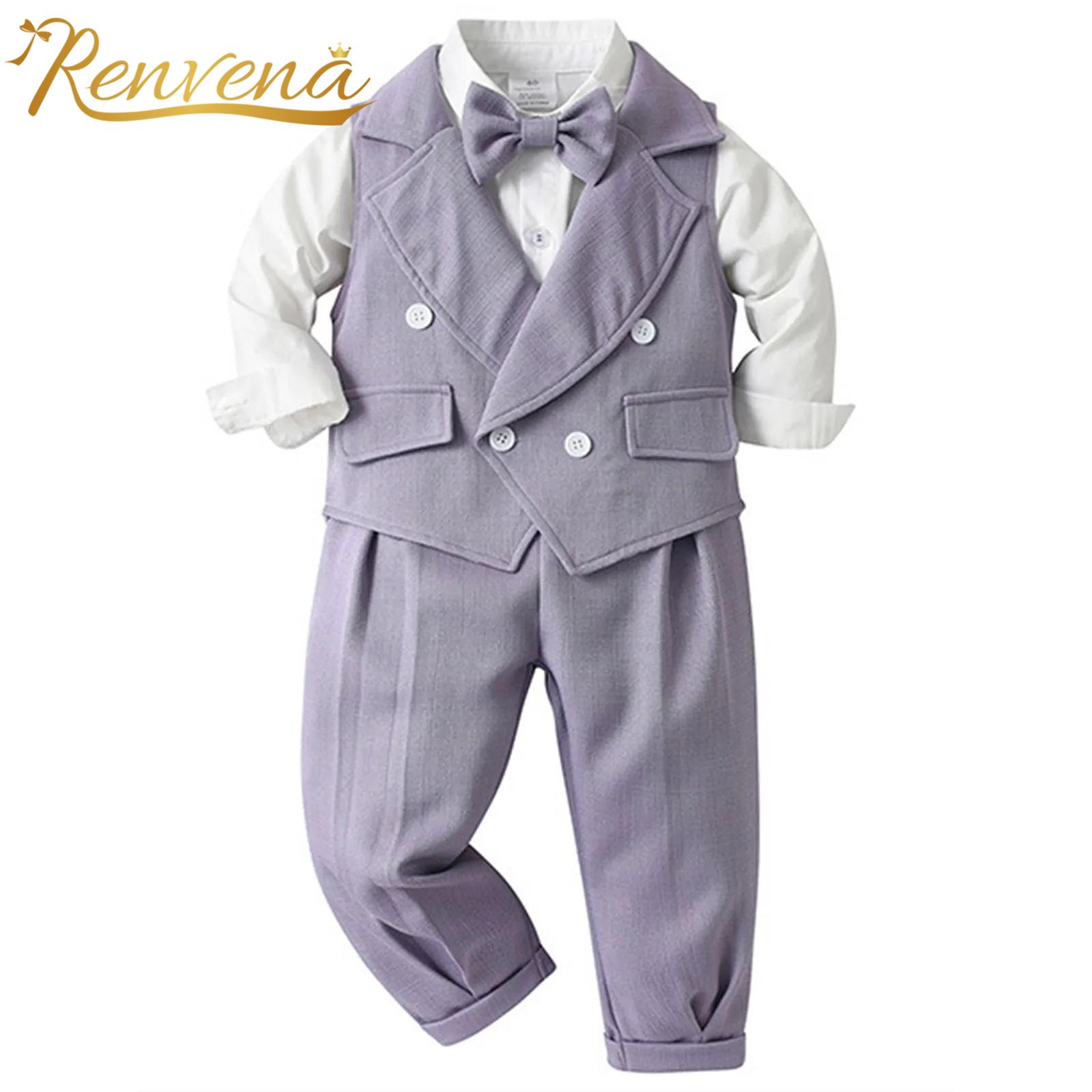 Baby Boys Gentleman Suit Bapti - Baby Boy Suit Set Baptism ulasan dan harga