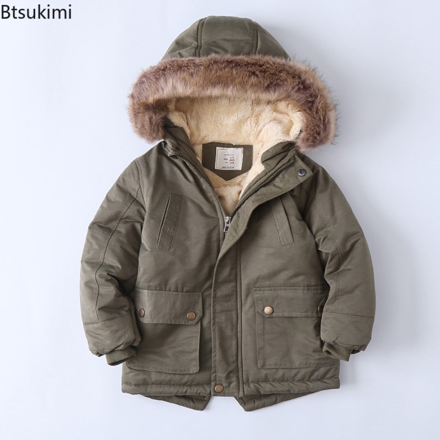 Children's Fleece-lined Coats  - Toddler Boy Winter Fleece Jacket ulasan dan harga